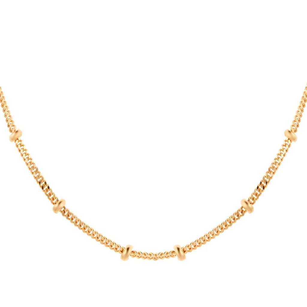 9ct Yellow Gold Beaded Chain