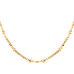 9ct Yellow Gold Beaded Chain