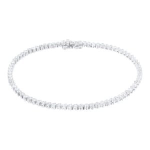 18ct White Gold 2cttw Line Bracelet
