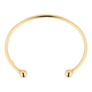 18ct Yellow Gold 2.5mm Tube Torque Bangle