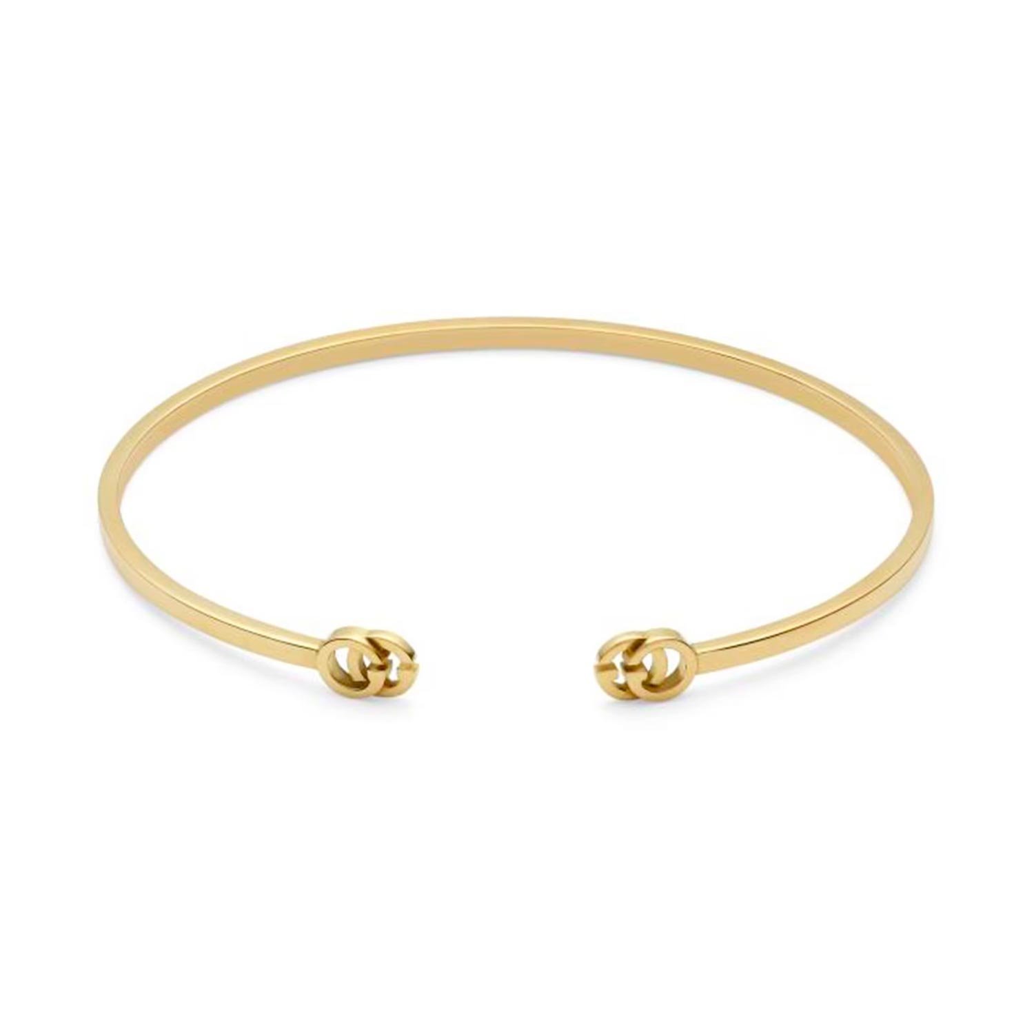 18ct Yellow Gold GG Running Bangle - 18cm