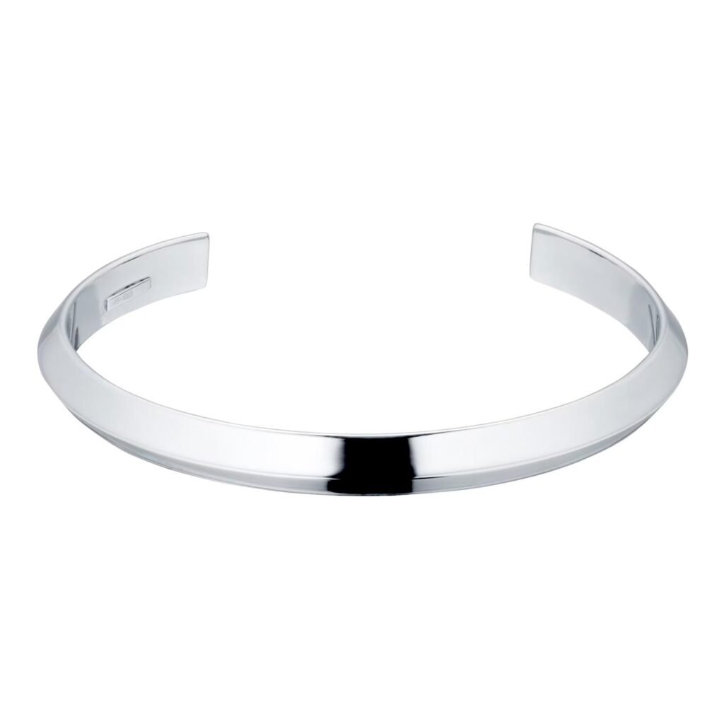 Silver Mens Open Cuff Bangle Goldsmiths