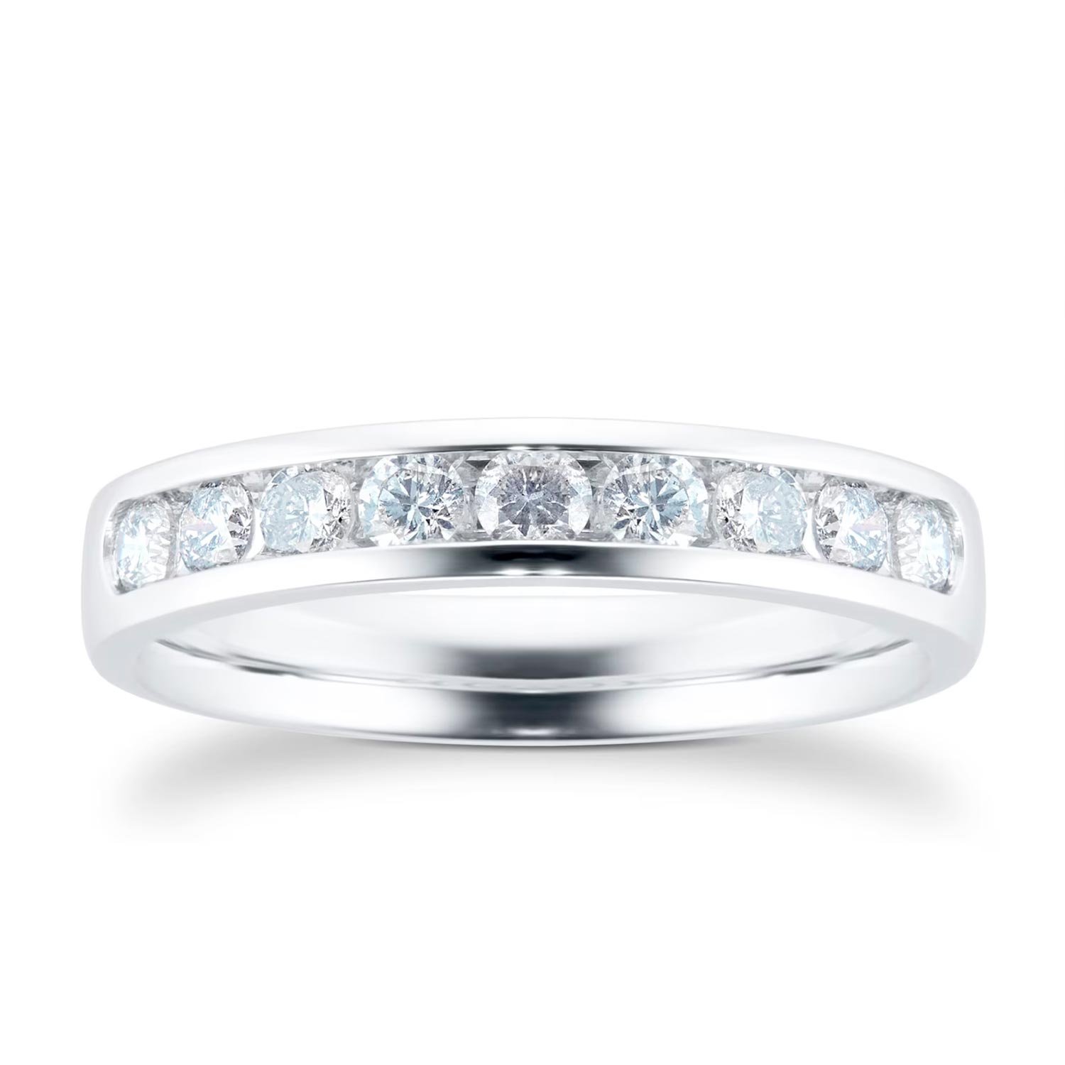 18ct White Gold 0.50ct Channel Set Eternity Ring - Image 4